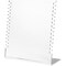 Plymor Acrylic Necklace Display Stand With Side Hooks (Mirrored), 10.625" W x 4" D x 11.75" H